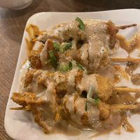 Satay skewers   at Vantra Vegan in London