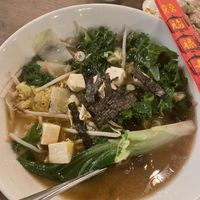 Miso noodle dish   at Vantra Vegan in London
