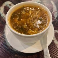 Vegan kimchi soupp  at Vantra Vegan in London