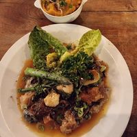 Magical mushroom with mashed potato at Vantra Vegan in London