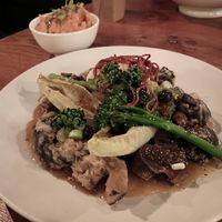 Magical mushroom dish. at Vantra Vegan in London