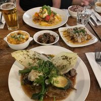 Main dishes: Curry, Magical mushrooms / Sides: Lamb and chicken  at Vantra Vegan in London