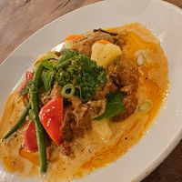 Curry from well balanced section at Vantra Vegan in London