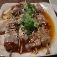Chicken satay  at Vantra Vegan in London