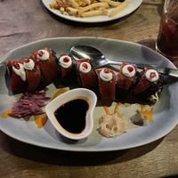 Sushi hot dog   at Vantra Vegan in London