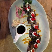 Dragon roll at Vantra Vegan in London