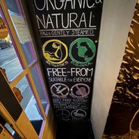 sign  at Vantra Vegan in London