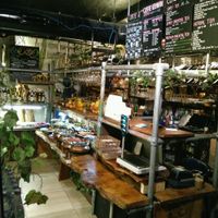The buffet and counter  at Vantra Vegan in London
