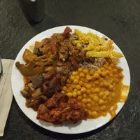 my 14£ plate of deliciousness at Vantra Vegan in London