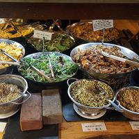 the buffet at Vantra Vegan in London