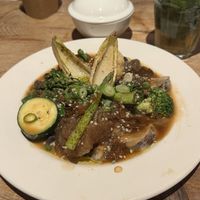 Magic mushrooms + lemonade  at Vantra Vegan in London