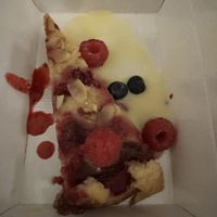 raspherry almond frangipane  at Vantra Vegan in London