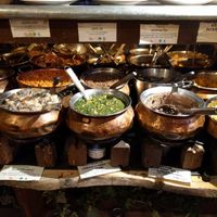 Buffet setup at Vantra Vegan in London