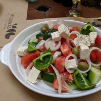 excellent greek salad. I think greek. anyway, it's excellent at 5 Esquinas Trattoria in Havana