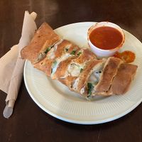 Vegan Stromboli at Stromboli's Restaurant in Rochester