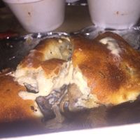 Mushroom Stromboli with Vegan Cheese at Stromboli's Restaurant in Rochester