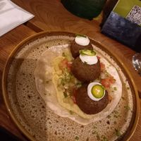 Falafel taco at Cafe Jade in Palenque