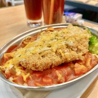 Vegan cheese and porkless cutlet  at Green Common - Park Central in New Territories