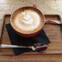 Flat white at Love Thy Neighbour in Liverpool