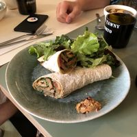 Tempeh wrap at O Antigo Talho in Lisbon