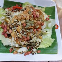 Tea leaf salad at V Secret Street Food - Food Stall in Chiang Mai