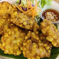 Sweet corn fritters at V Secret Street Food - Food Stall in Chiang Mai