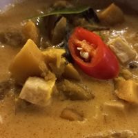 Pumpkin tofu curry at V Secret Street Food - Food Stall in Chiang Mai