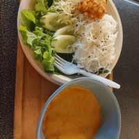 Curry with rice noodles at V Secret Street Food - Food Stall in Chiang Mai
