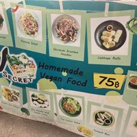 The menu   at V Secret Street Food - Food Stall in Chiang Mai