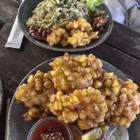 Fried sweet corn   at V Secret Street Food - Food Stall in Chiang Mai