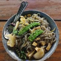Shitake mushroom noodles at V Secret Street Food - Food Stall in Chiang Mai