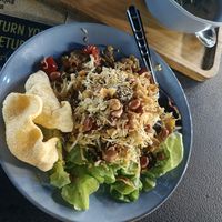 Tea leaves salad at V Secret Street Food - Food Stall in Chiang Mai