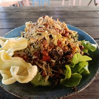 Tea leaf salad at V Secret Street Food - Food Stall in Chiang Mai