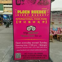 entrance sign at V Secret Street Food - Food Stall in Chiang Mai