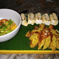 A set of 3 dishes for 140 bhat at V Secret Street Food - Food Stall in Chiang Mai