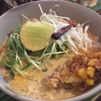 Rice noodle in sweet coconut sauce  at V Secret Street Food - Food Stall in Chiang Mai