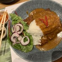 Hot vegatsu with pickles and kimchi at Wagamama - Cardinal Place in London