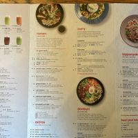 Wagamama Menu  at Wagamama - Cardinal Place in London