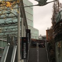 Restaurant is on level above the shopping centre  at Wagamama - Cardinal Place in London