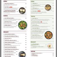 Veggie menu at Wagamama - Cardinal Place in London