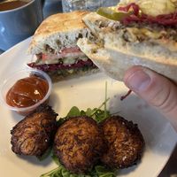 Falafel sandwich! (Vegan)  at Rev-a-lee Brunch Cafe in Vineland