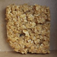 Flapjack to-go at Henderson's Restaurant in Edinburgh