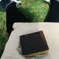 Chocolate Flapjack at Henderson's Restaurant in Edinburgh