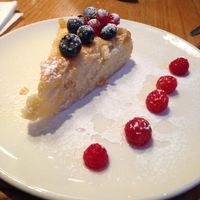 lemon drizzle cake! Vegan and gluten free! amazing! at Henderson's Restaurant in Edinburgh