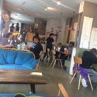 Interior at Henderson's Restaurant in Edinburgh