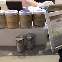 Sauces & seasonings available for purchase  #Veganuary at Parka Food Co. in Toronto