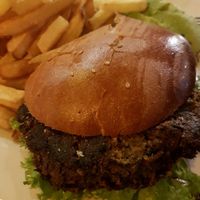 vegetarian burger  at Trivio Resto Bar in Huaraz