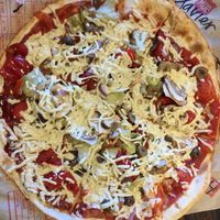 Vegan pizza! at Mod Pizza in Colorado Springs