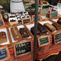 Vegan baked goodies  at Feria Ecologica De Barranco in Lima