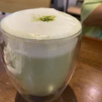Matcha latte at Veganday Cuisine in Taichung